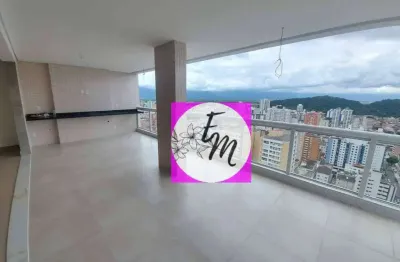 Cobertura com 4 dormitórios à venda, 252 m² por r$ 2.900.000,00 - boqueirão - praia grande/sp