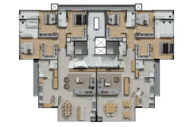 Apartamento à venda no residencial alto das pedras, jardim la salle, toledo - pr