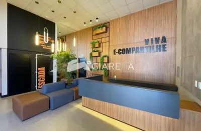 Apartamento à venda no edifício e-compartilhe, biopark, toledo - pr