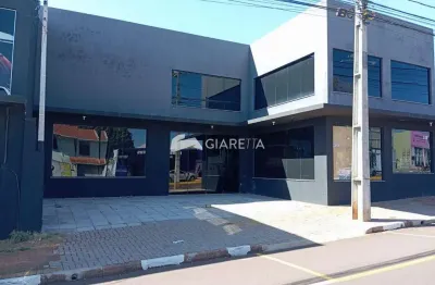 Sala comercial nova com mezanino para locação na vila pioneiro, toledo - pr