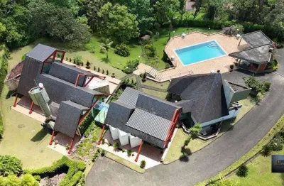 Sitio de alto padrão à venda 136.800m2 área terreno, área construída 881m2, piscina aquecida - são lourenço da serra/sp.