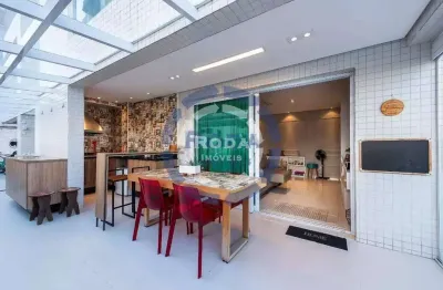 Apartamento garden, 3 suítes no bairro do embaré, santos (sp).