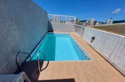 Cobertura duplex a venda em santos, localizada no bairro do boqueirão.