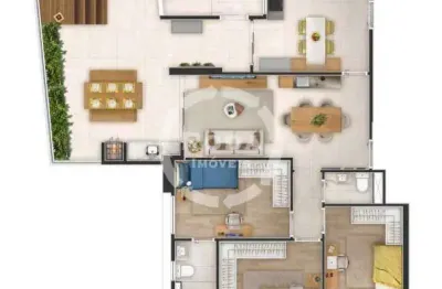 Apartamento à venda, 3 quartos, 3 suítes, 3 vagas, josé menino - santos/sp