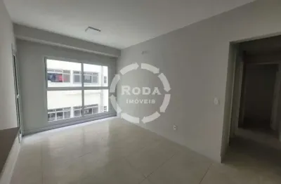 Apartamento novo com lazer e piscina com vista mar, quadra da praia, santos/sp
