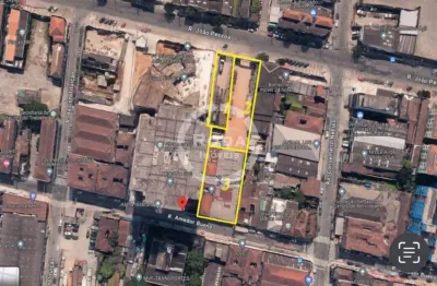 Oportunidade única: terreno com dupla frente no centro de santos - 2527m² (3 lotes)