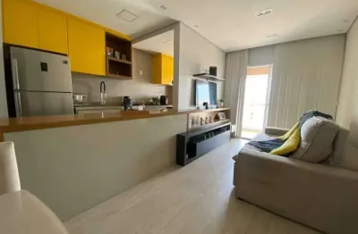Apartamento em santos no estuário com lazer completo e varanda com churrasqueira.