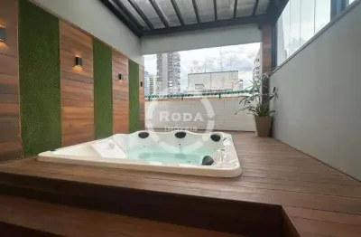 Cobertura próximo da praia a venda em santos, bairro da pompéia.