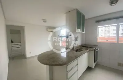 Apartamento 1 dormitório, 1 vaga demarcada com lazer no boqueirão - santos/sp