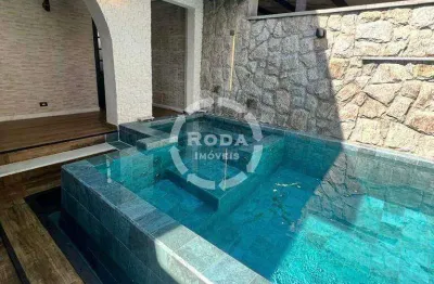 Casa à venda – 265m² | 4 dormitórios (2 suítes) | piscina com hidro | 2 vagas – santos/sp