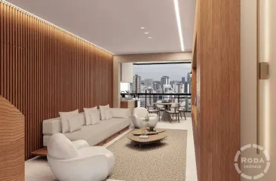 Cobertura triplex em santos – 3 dormitórios, 2 suítes, 2 vagas, piscina e churrasqueira na ponta da praia – 340 m² total