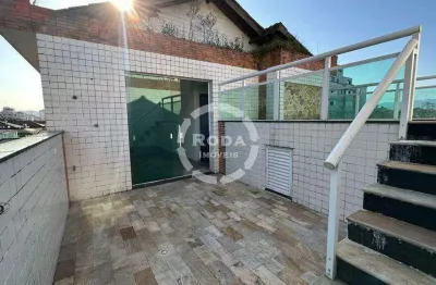 Sobrado triplex com piscina a venda em santos, localizado no embaré.