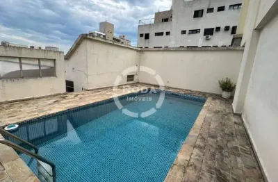 Cobertura duplex à venda, 289 m² por r$ 2.400.000,00 - aparecida - santos/sp