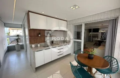 Descubra a elegância à beira-mar 2 suítes, varanda gourmet e terraço estendido no boqueirão, santos