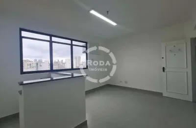 Sala comercial para locação em santos, localizada no bairro da vila mathias.