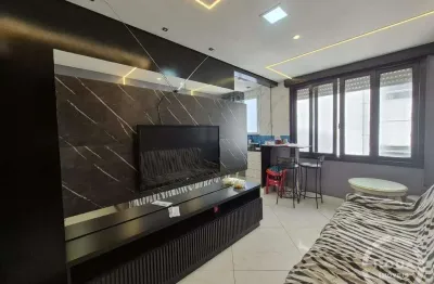 Apartamento mobiliado vista para o mar, reformado, 1 quarto, em são vicente – aceita financiamento
