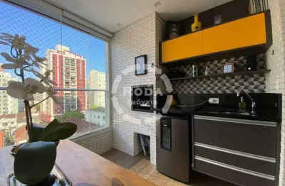 Apartamento à venda, 2 quartos, 1 suíte, 2 vagas, pompéia - santos/sp