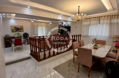 Casa sobreposta alta à venda, 6 quartos, 1 suíte, 2 vagas, embaré - santos/sp