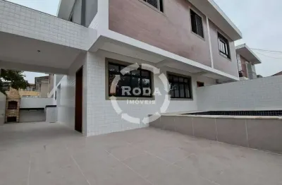 Sobrado isolado à venda, 3 quartos, 3 suítes, 2 vagas, vila belmiro - santos/sp