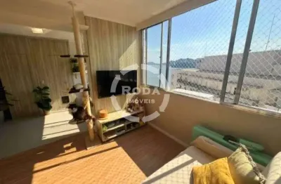 Apartamento 1 quarto com vista mar pé na areia no bairro josé menino - santos/sp