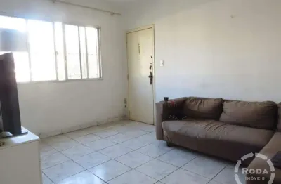 Apartamento de frente, 3 dormitórios com garagem fechada – embaré, santos/sp
