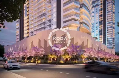 Cobertura à venda, 4 quartos, 4 suítes, 3 vagas, ponta da praia - santos/sp