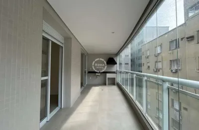 Locação apartamento 2 suites com lazer completo, na quadra da praia - boqueirão - santos