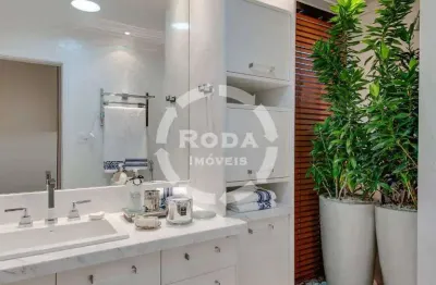 Apartamento para aluguel, 4 quartos, 4 suítes, 3 vagas, gonzaga - santos/sp