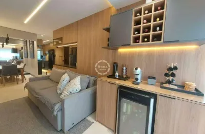 Apartamento de 82m² no marapé – 2 dormitórios (1 suíte) - lazer completo - 2 vagas