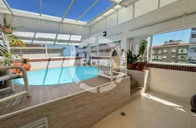 Cobertura duplex à venda | 3 dormitórios | 200 m² | 2 vagas | embaré/santos-sp