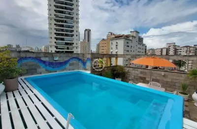 Cobertura com 3 dormitórios à venda, 270 m² - josé menino - santos/sp