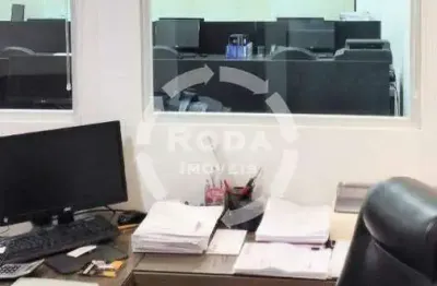 Sala comercial mobiliada 75m² com 02 banheiros , para alugar- centro de santos