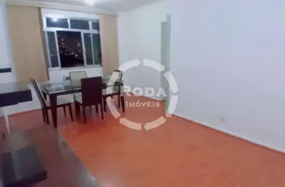 Excelente 2 dormitórios + dependencia e garagem demarcada no bairro do campo grande - santos - sp