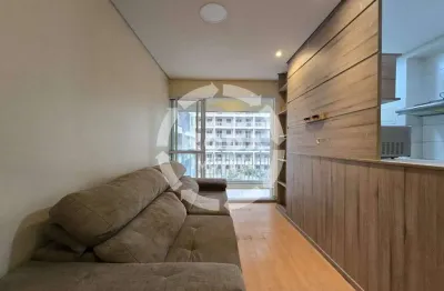 Apartamento Semimobiliado à Venda – 49m² | 1 Suíte | Varanda Gourmet | Andar Alto