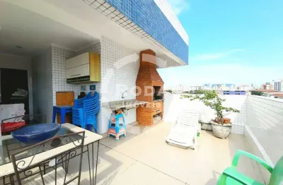 Cobertura duplex 115m2 / 3 dorm / área gourmet / 01 vaga no macuco.