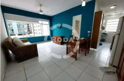 Apartamento reformado com 1 dormitório na quadra da praia – pompéia, santos/sp | 51 m²