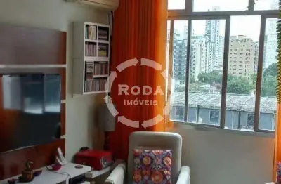 Apartamento 2 quartos suíte 1 vaga canal 3 praia do gonzaga, santos sp