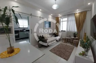 Apartamento à venda, 2 quartos, 1 suíte, 1 vaga, boqueirão - santos/sp