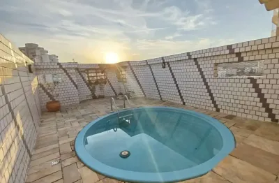 Cobertura exclusiva à venda no gonzaga, santos | piscina e 2 vagas na rua pasteur