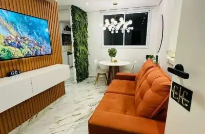 Apartamento 2 dorms à venda jardim castelo, santos | moderno e pronto para morar