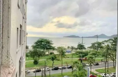 Apartamento frente praia no embaré – santos/sp, 02 quartos.