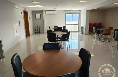 Sala comercial para locação, mobiliada, na vila mathias, em santos (sp)