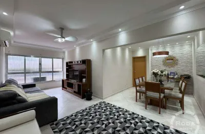 Apartamento 3 quartos sendo 1 suíte com 177m² excelente localização no campo grande - santos