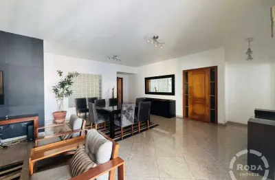 Apartamento alto padrão 240m² – 4 suítes, 3 vagas, lazer completo – gonzaga, santos/sp