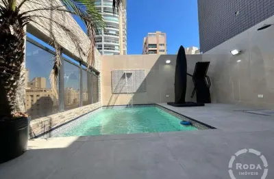 Cobertura em boqueirão, santos – 336 m², 3 dormitórios, 1 suíte
