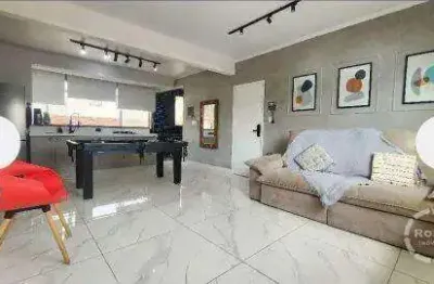 Apartamento à venda no gonzaga – 2 quartos | vista livre | sala ampla e churrasqueira.