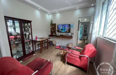 Apartamento térreo no gonzaga - 2 dormitórios - próximo ao shopping