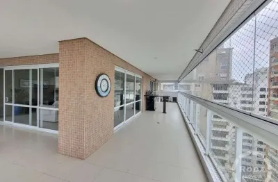 Apartamento mobiliado com 3 suítes 3 vagas para alugar no gonzaga - santos s.p.