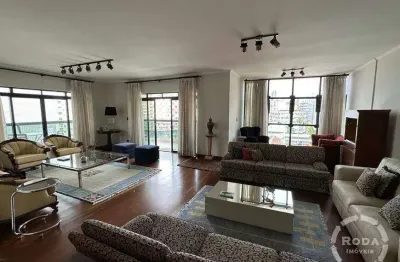 Apartamento de frente com vista para o mar – santos, gonzaga | 360 m² | 4 quartos (3 suítes) | 4 vagas