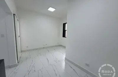 Apartamento com vista mar na ponta da praia – 1 dormitório (suíte) - reformado